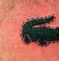 Lacoste Logo Tattoo